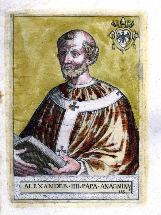 Gerahmter Druck : Papst Alexander IV Gerahmter Druck : Papst Alexander IV