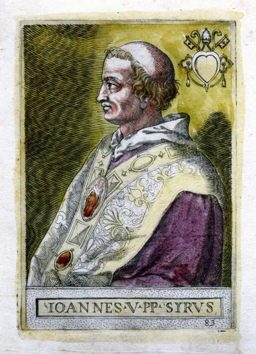 Gerahmter Druck : Papst Johannes V Gerahmter Druck : Papst Johannes V