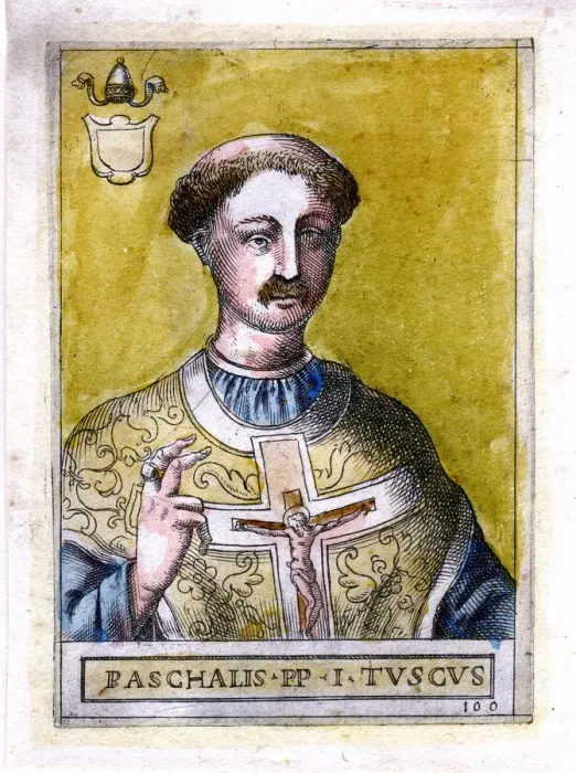 Gerahmter Druck : Papst Paschal I Gerahmter Druck : Papst Paschal I