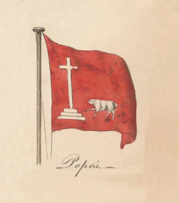 Gerahmter Druck : Der Papst, 1838