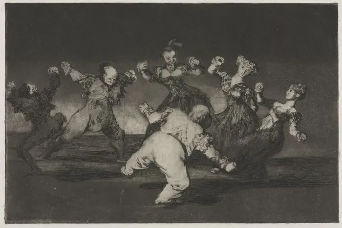 Gerahmter Druck : Die Sprüche: Wenn Marion tanzen wird, muss sie die Folgen tragen, 1864. Erfinder Gerahmter Druck : Die Sprüche: Wenn Marion tanzen wird, muss sie die Folgen tragen, 1864. Erfinder
