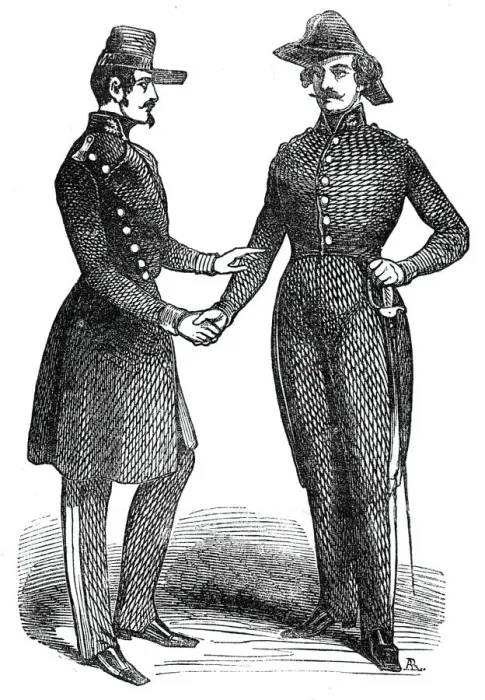 Gerahmter Druck : Schüler der Polytechnischen Schule in Paris, 1844. Künstler: Unbekannt. Gerahmter Druck : Schüler der Polytechnischen Schule in Paris, 1844. Künstler: Unbekannt.
