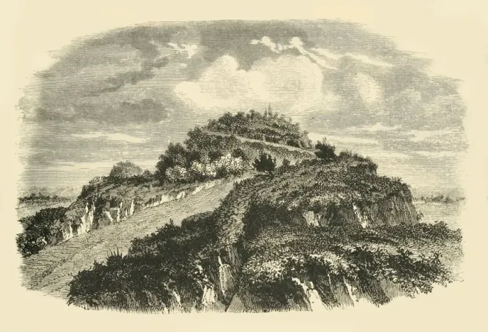 Gerahmter Druck : Die Pyramide von Cholula, 1890. Künstler: Unbekannt. Gerahmter Druck : Die Pyramide von Cholula, 1890. Künstler: Unbekannt.