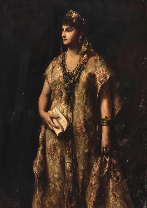 Gerahmter Druck : Königin Esther. Schöpfer: Biermann, Gottlieb (1824-1908) Gerahmter Druck : Königin Esther. Schöpfer: Biermann, Gottlieb (1824-1908)