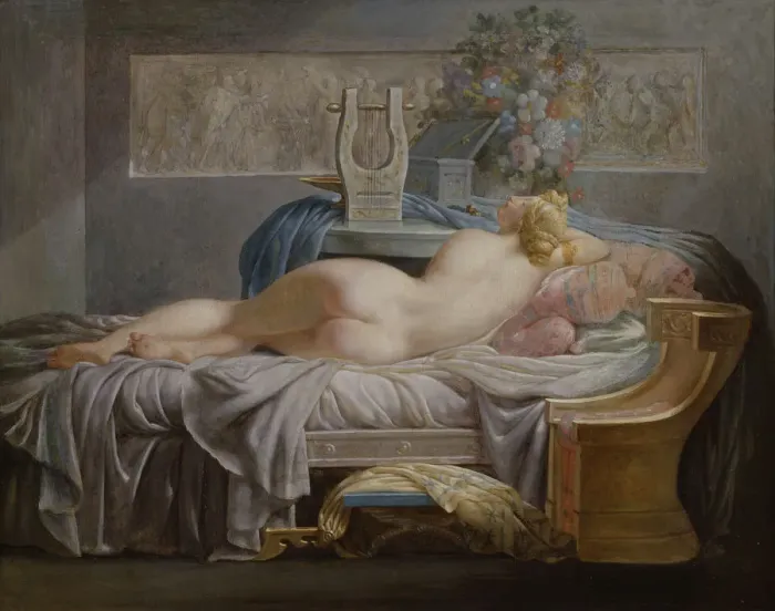 Gerahmter Druck : Sappho. Sapphō, gefunden im Bestand des Nationalmuseums Stockholm Gerahmter Druck : Sappho. Sapphō, gefunden im Bestand des Nationalmuseums Stockholm