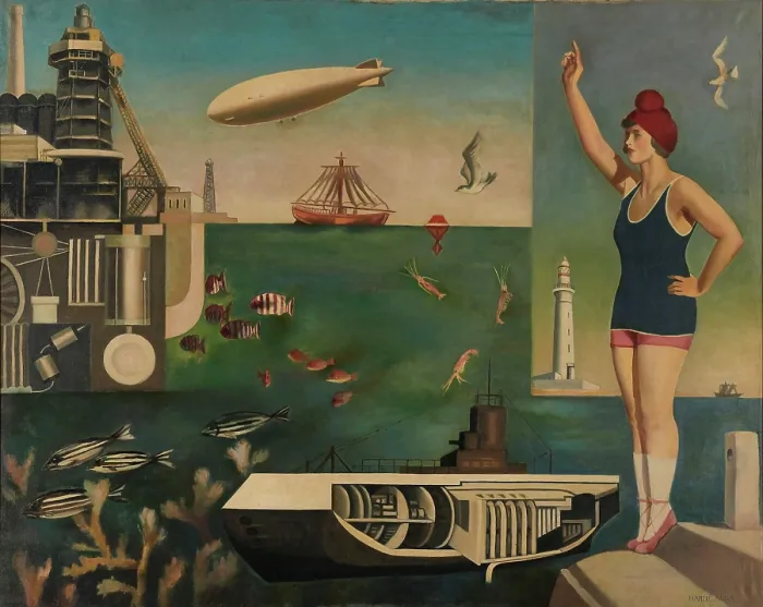 Gerahmter Druck : Meer, 1929. Künstler: Koga, Harue (1895-1933) Gerahmter Druck : Meer, 1929. Künstler: Koga, Harue (1895-1933)