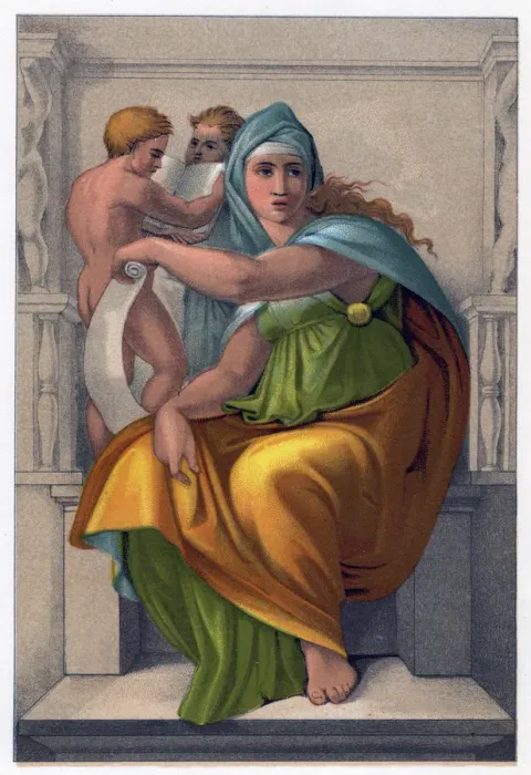 Gerahmter Druck : Die Weise von Delphos Gerahmter Druck : Die Weise von Delphos