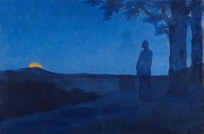 Gerahmter Druck : Die Einsamkeit des Christus Gerahmter Druck : Die Einsamkeit des Christus