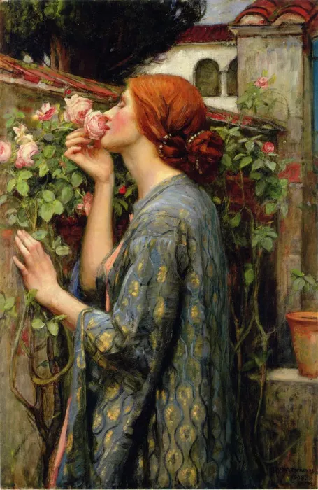Gerahmter Druck : Die Seele der Rosenblume Gerahmter Druck : Die Seele der Rosenblume