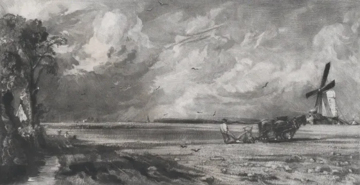 Gerahmter Druck : Frühling 1830 von David Lucas Gerahmter Druck : Frühling 1830 von David Lucas