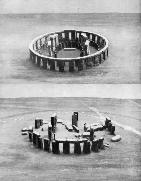Gerahmter Druck : Steinhenge, (ca 1920) Gerahmter Druck : Steinhenge, (ca 1920)
