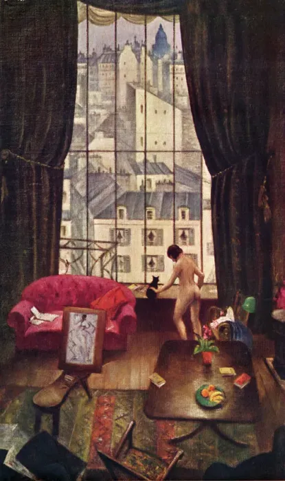 Gerahmter Druck : Ein Atelier in Montparnasse, c1926, (1935). Künstler: CRW Nevinson Gerahmter Druck : Ein Atelier in Montparnasse, c1926, (1935). Künstler: CRW Nevinson
