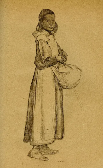Gerahmter Druck : Studium, 1900 Gerahmter Druck : Studium, 1900