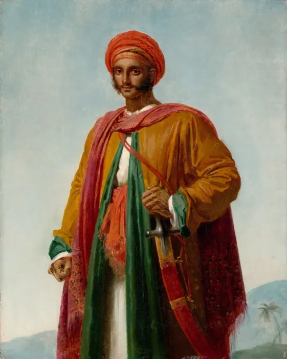 Gerahmter Druck : Studie für ein Porträt eines Inder, um 1807. Künstler: Girodet de Roucy-Trioson Gerahmter Druck : Studie für ein Porträt eines Inder, um 1807. Künstler: Girodet de Roucy-Trioson