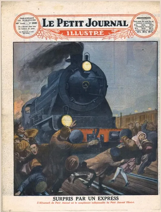 Gerahmter Druck : Überrascht Durch Ein Zug, 1929. Ersteller: Unbekannt. Gerahmter Druck : Überrascht Durch Ein Zug, 1929. Ersteller: Unbekannt.