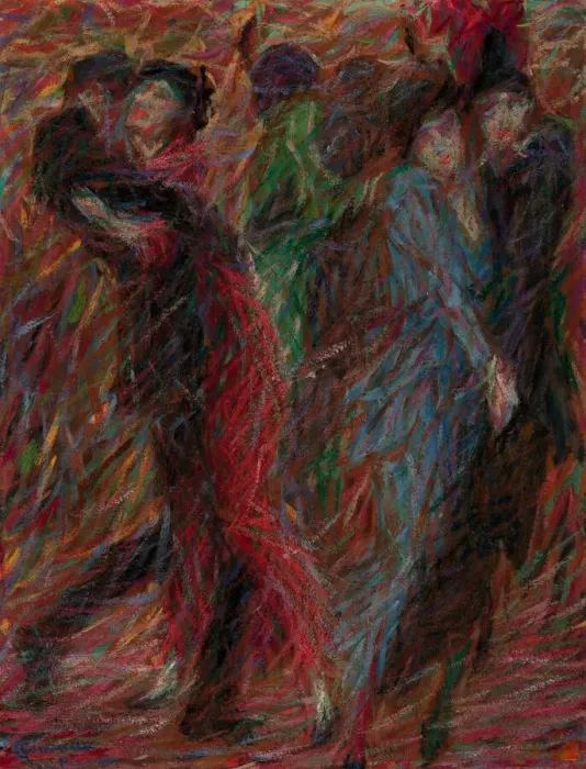 Gerahmter Druck : Tango, 1914. Ersteller: Cominetti, Giuseppe (1882-1930) Gerahmter Druck : Tango, 1914. Ersteller: Cominetti, Giuseppe (1882-1930)