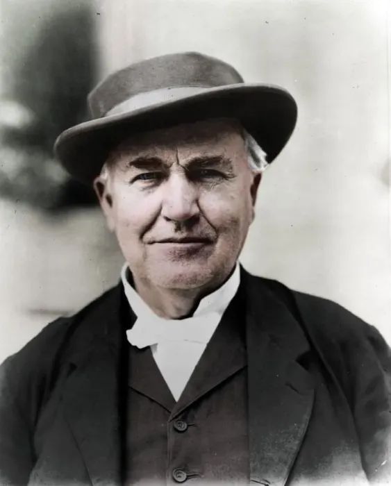 Gerahmter Druck : Thomas Edison, 1914 Gerahmter Druck : Thomas Edison, 1914