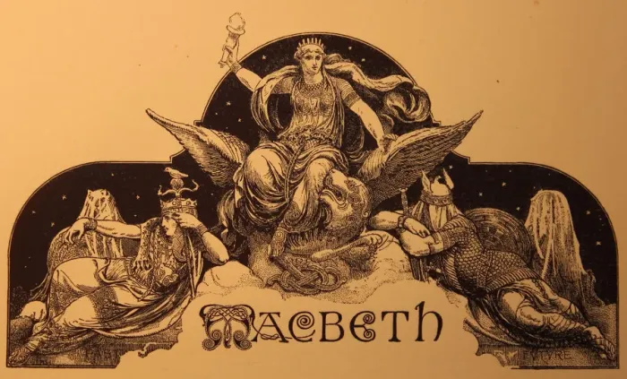 Gerahmter Druck : Die Tragödie von Macbeth, 1889 Gerahmter Druck : Die Tragödie von Macbeth, 1889