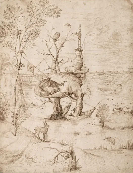 Gerahmter Druck : Der Baummann um 1505 Gerahmter Druck : Der Baummann um 1505