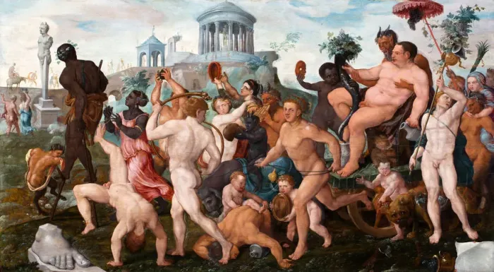 Gerahmter Druck : Die triumphale Prozession des Bacchus Gerahmter Druck : Die triumphale Prozession des Bacchus
