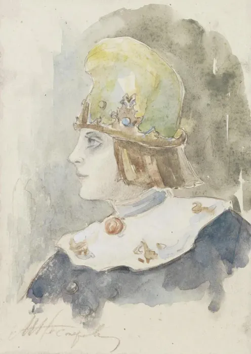 Gerahmter Druck : Tsarevich. Hofjungmann, Privatsammlung