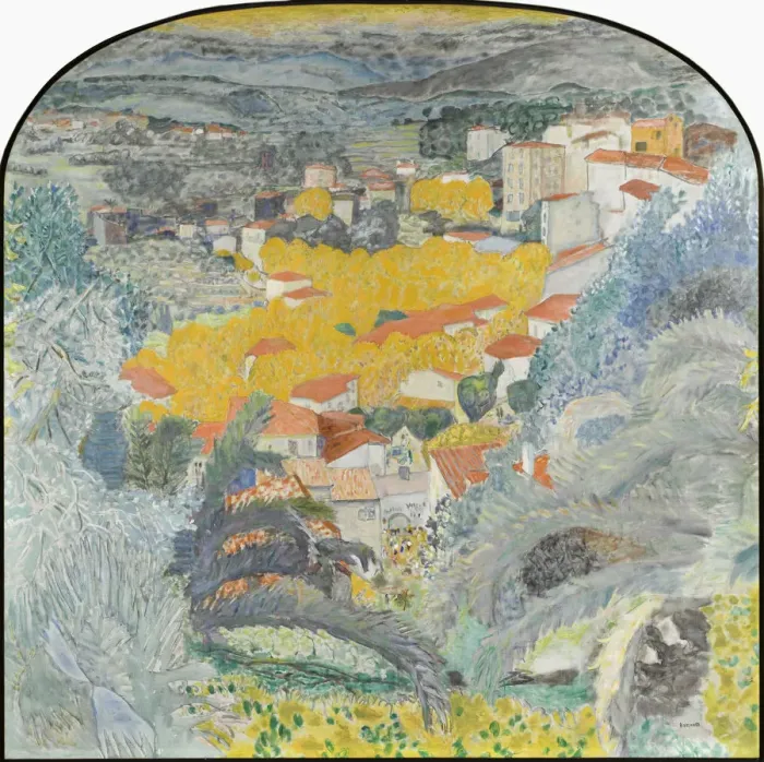 Gerahmter Druck : Blick auf Cannet, 1927 Gerahmter Druck : Blick auf Cannet, 1927