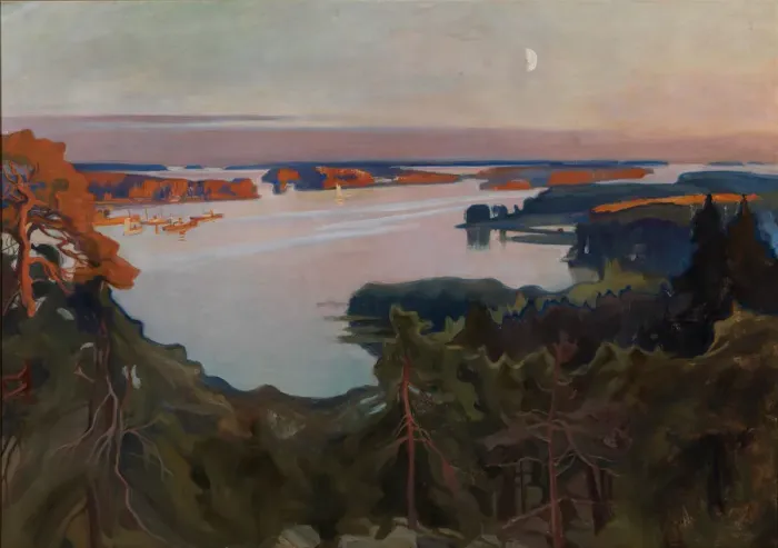 Gerahmter Druck : Blick über Haikko, 1899 Gerahmter Druck : Blick über Haikko, 1899