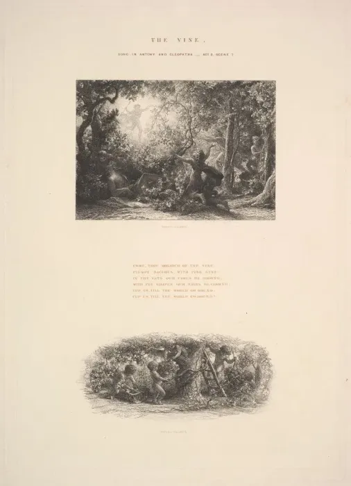 Gerahmter Druck : Die Traube oder Plumpys Bacchus, 1880. Erfinder: Samuel Palmer