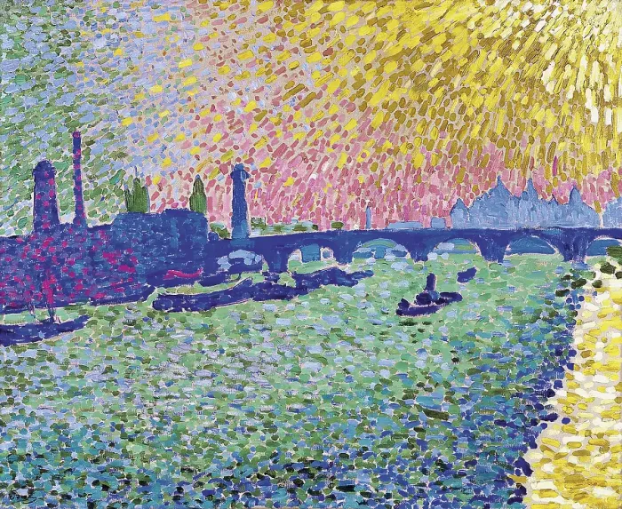 Gerahmter Druck : Waterloo Bridge, 1906. Künstler: Andre Derain Gerahmter Druck : Waterloo Bridge, 1906. Künstler: Andre Derain