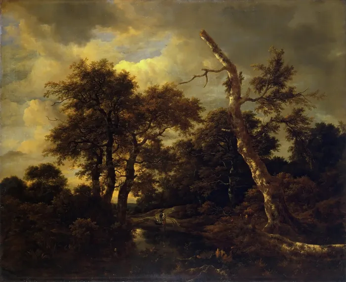 Gerahmter Druck : Winterlandschaft mit totem Baum, 1660. Künstler: Jacob van Ruisdael Gerahmter Druck : Winterlandschaft mit totem Baum, 1660. Künstler: Jacob van Ruisdael