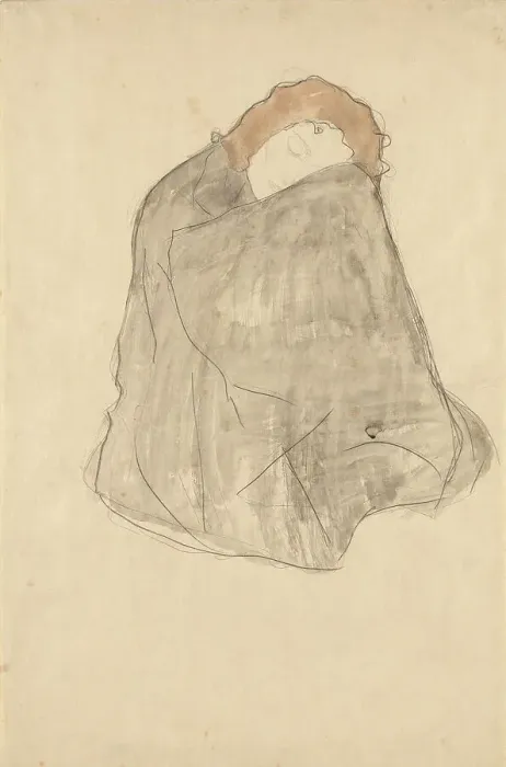 Gerahmter Druck : Frau sitzt, 1908 - 1909. Künstler: Klimt, Gustav (1862 - 1918)