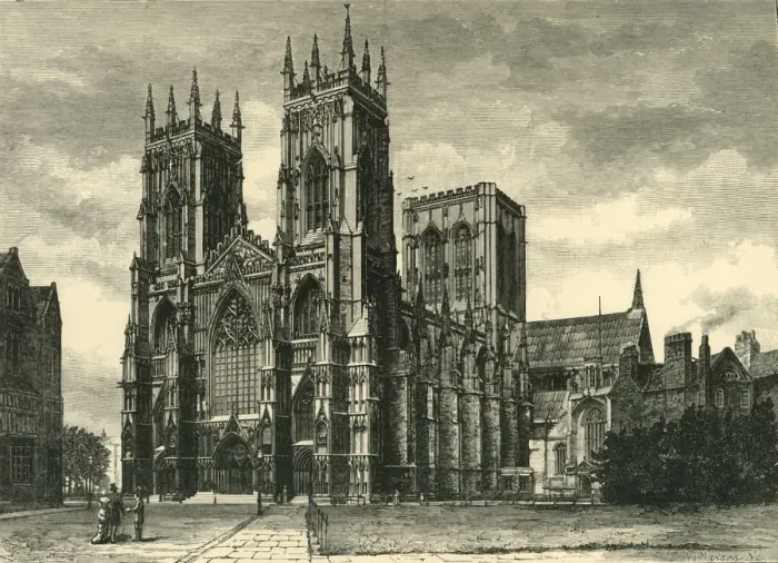 Gerahmter Druck : York Minster, 1898. Künstler: Unbekannt. Gerahmter Druck : York Minster, 1898. Künstler: Unbekannt.