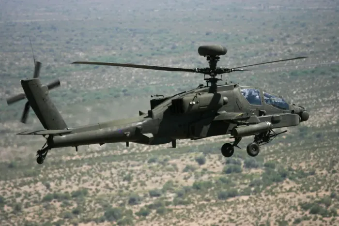 Gerahmter Druck : Apache AH-64D