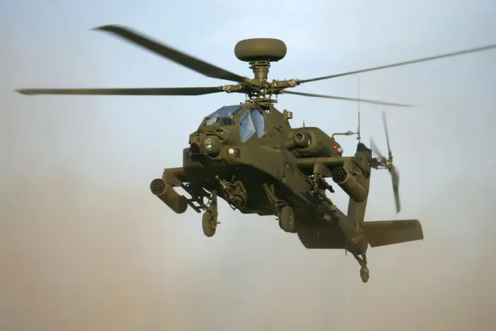 Gerahmter Druck : Apache WAH 64 D Hubschrauber Gerahmter Druck : Apache WAH 64 D Hubschrauber