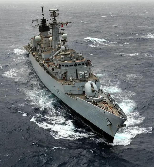 Gerahmter Druck : HMS Cornwalch Gerahmter Druck : HMS Cornwalch