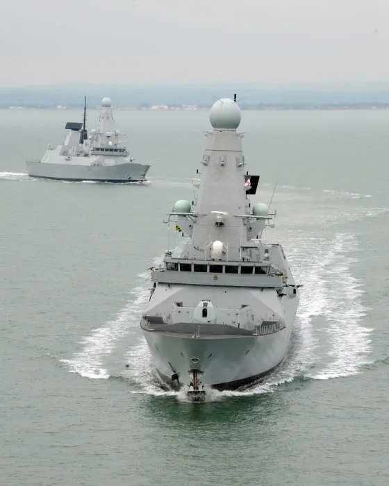 Gerahmter Druck : HMS Daring und Dauntless Gerahmter Druck : HMS Daring und Dauntless