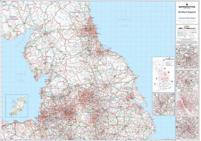 Gerahmter Druck : Kraftfahrzeugkennzeichengesetz, Abschnitt 1a, Anhang A-IV Nordengland Gerahmter Druck : Kraftfahrzeugkennzeichengesetz, Abschnitt 1a, Anhang A-IV Nordengland