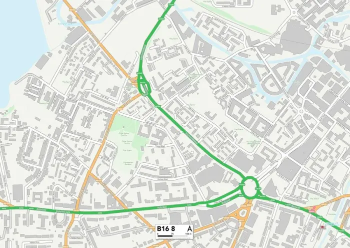 Gerahmter Druck : Birmingham, B16 8 Gerahmter Druck : Birmingham, B16 8