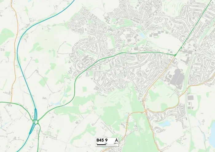 Gerahmter Druck : Birmingham, B45 9 Gerahmter Druck : Birmingham, B45 9
