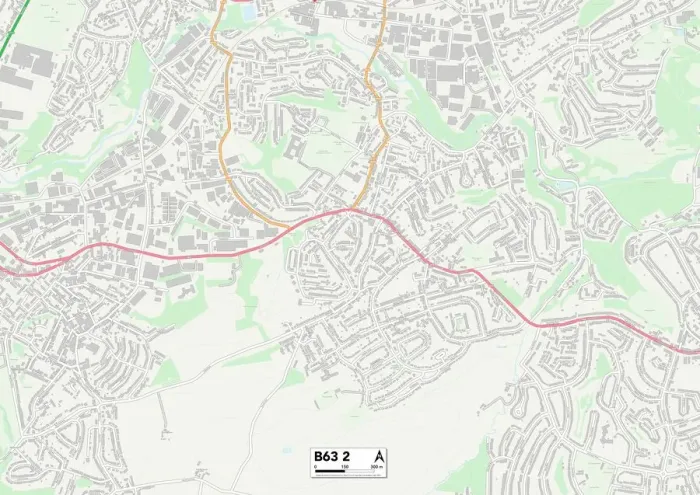 Gerahmter Druck : Birmingham, B63 2 Gerahmter Druck : Birmingham, B63 2