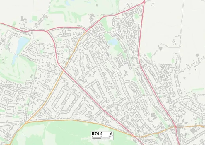 Gerahmter Druck : Birmingham, B74 4 Gerahmter Druck : Birmingham, B74 4