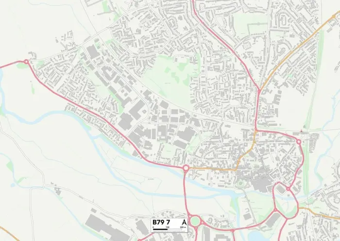 Gerahmter Druck : Birmingham, B79 7 Gerahmter Druck : Birmingham, B79 7
