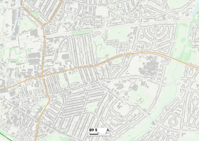 Gerahmter Druck : Birmingham, B9 5 Gerahmter Druck : Birmingham, B9 5