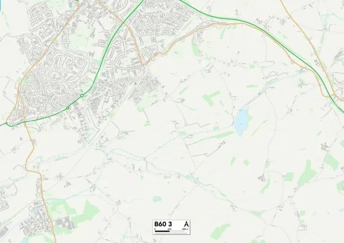 Gerahmter Druck : Bromsgrove B60 3 Karte Gerahmter Druck : Bromsgrove B60 3 Karte