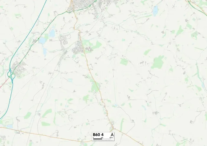 Gerahmter Druck : Bromsgrove, B60 4 Karte
