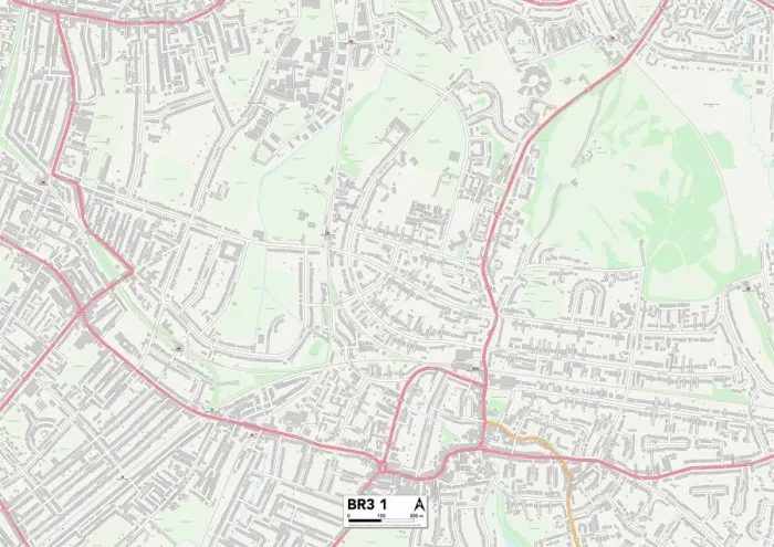 Gerahmter Druck : Bromley (Bröckl), Brückenstraße 13 Gerahmter Druck : Bromley (Bröckl), Brückenstraße 13