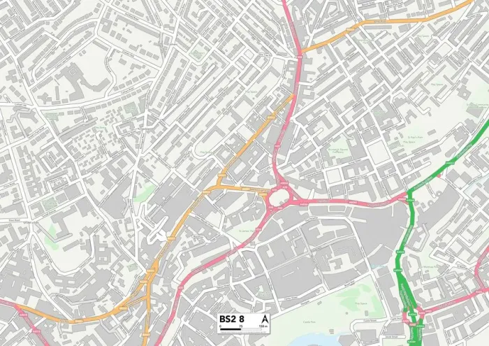 Gerahmter Druck : Bristol Stadtteil, BS2 8 Gerahmter Druck : Bristol Stadtteil, BS2 8