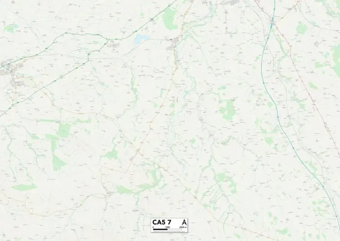 Gerahmter Druck : Karlslie CA5 7 Karte Gerahmter Druck : Karlslie CA5 7 Karte
