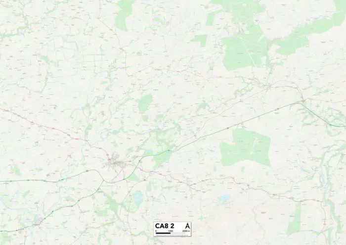Gerahmter Druck : Karlslie CA8 2 Karte Gerahmter Druck : Karlslie CA8 2 Karte