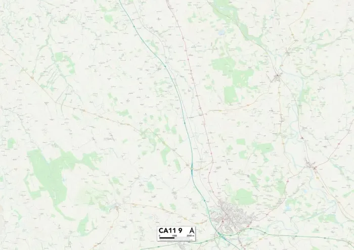 Gerahmter Druck : Paradies CA11 9 Karte Gerahmter Druck : Paradies CA11 9 Karte